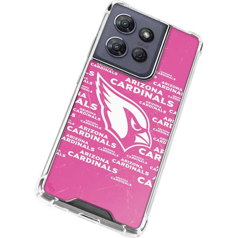 NFL Arizona Cardinals Pink Blast Moto G Play 5G (2025) Clear Case